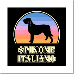 Spinone Italiano Vintage Sunset Dog Posters and Art